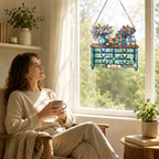 Personalized Vintage Dresser Holographic Acrylic Suncatcher