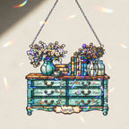 Personalized Vintage Dresser Holographic Acrylic Suncatcher