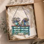 Personalized Vintage Dresser Holographic Acrylic Suncatcher