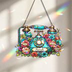 Personalized Vintage Telephone Holographic Acrylic Suncatcher