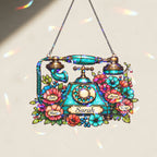 Personalized Vintage Telephone Holographic Acrylic Suncatcher