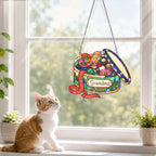 Personalized Grandma Sewing Box Holographic Acrylic Suncatcher