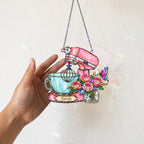 Personalized Stand Mixer & Roses Holographic Acrylic Suncatcher