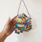 Personalized Grandma Pincushion & Sparrow Holographic Acrylic Suncatcher
