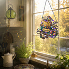 Personalized Grandma Pincushion & Sparrow Holographic Acrylic Suncatcher