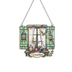 Personalized Grandma Cottage Window Holographic Acrylic Suncatcher