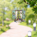 Personalized Grandma Cottage Window Holographic Acrylic Suncatcher
