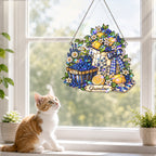Personalized Grandma Lemon & Blueberry Pitcher Holographic Acrylic Suncatcher