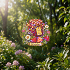 Personalized Grandma Strawberry Jam Jar Holographic Acrylic Suncatcher