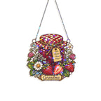 Personalized Grandma Strawberry Jam Jar Holographic Acrylic Suncatcher