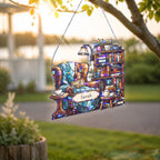 Personalized Reading Nook Holographic Acrylic Suncatcher