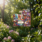 Personalized Reading Nook Holographic Acrylic Suncatcher
