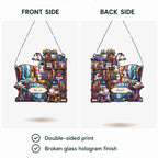 Personalized Reading Nook Holographic Acrylic Suncatcher