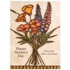 Custom Birth Flower Glass Suncatcher