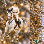 Personalized Sports & Hobby Name Ornament — Tennis, Basketball, Volleyball, Surfing, Saxophone or Horse Riding, Ceramic Christmas Ornament