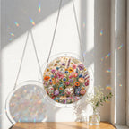 Cottage Floral Acrylic Puzzle Suncatcher