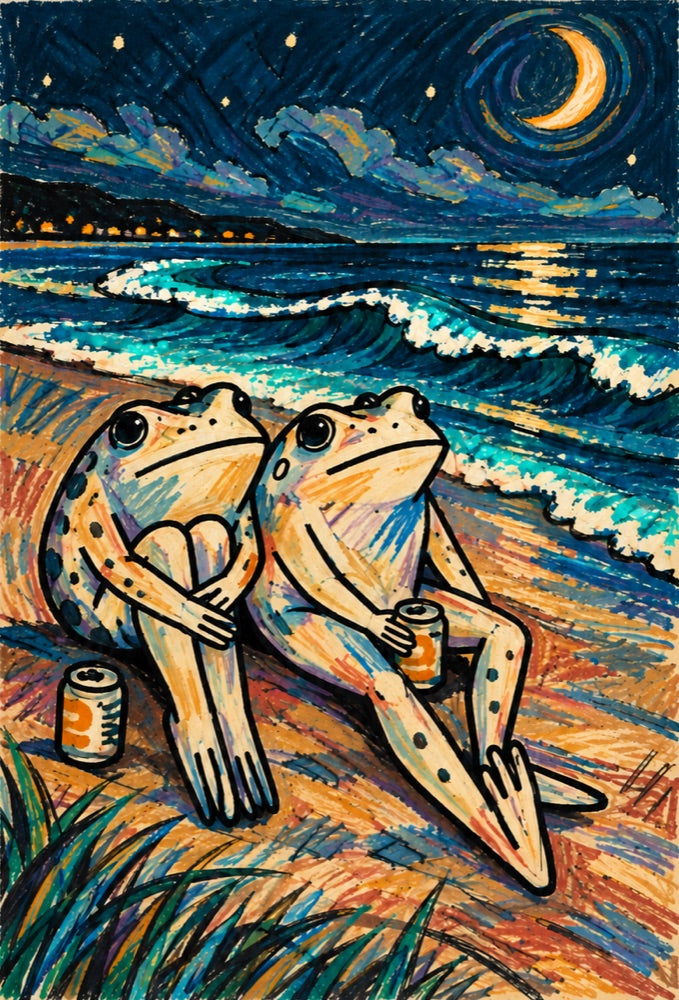 Past Midnight original illustration