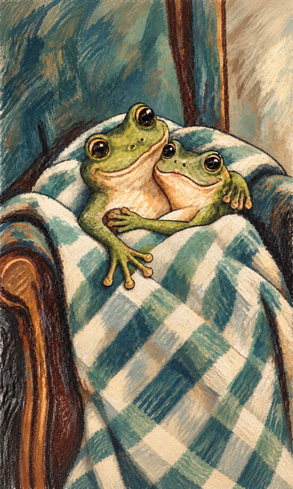 Under One Blanket original illustration