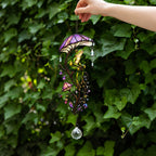 Frog & Mushroom Umbrella Holographic Acrylic Suncatcher