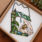 Ghost & Frog Greenhouse Holographic Acrylic Suncatcher