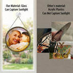 Personalized Photo Grandma Suncatcher – Custom Family Photo Stained Glass Window Hanging