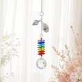 How to customize guide for personalized cardinal memorial crystal suncatcher showing quote, name, and year customization