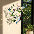 Hummingbird Suncatcher Acrylic Stained Glass Window Hanging