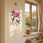 Hummingbird Suncatcher Acrylic Stained Glass Window Hanging