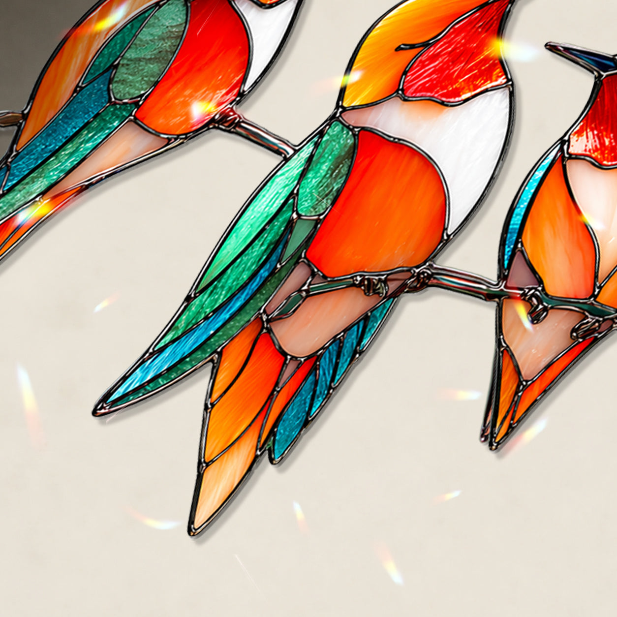 Colorful Triple Hummingbird Gifts for Women Mom Nature Lovers
