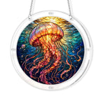 Jellyfish acrylic puzzle suncatcher