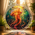 Jellyfish acrylic puzzle suncatcher size chart