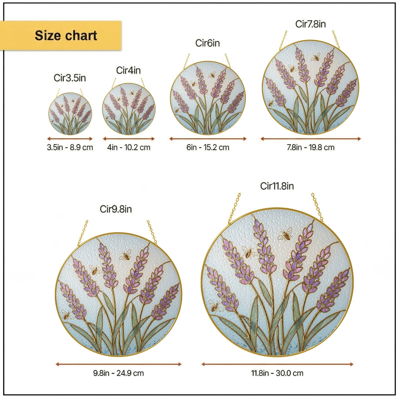 Lavender suncatcher view 9