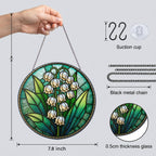 Lily of the valley suncatcher view 2