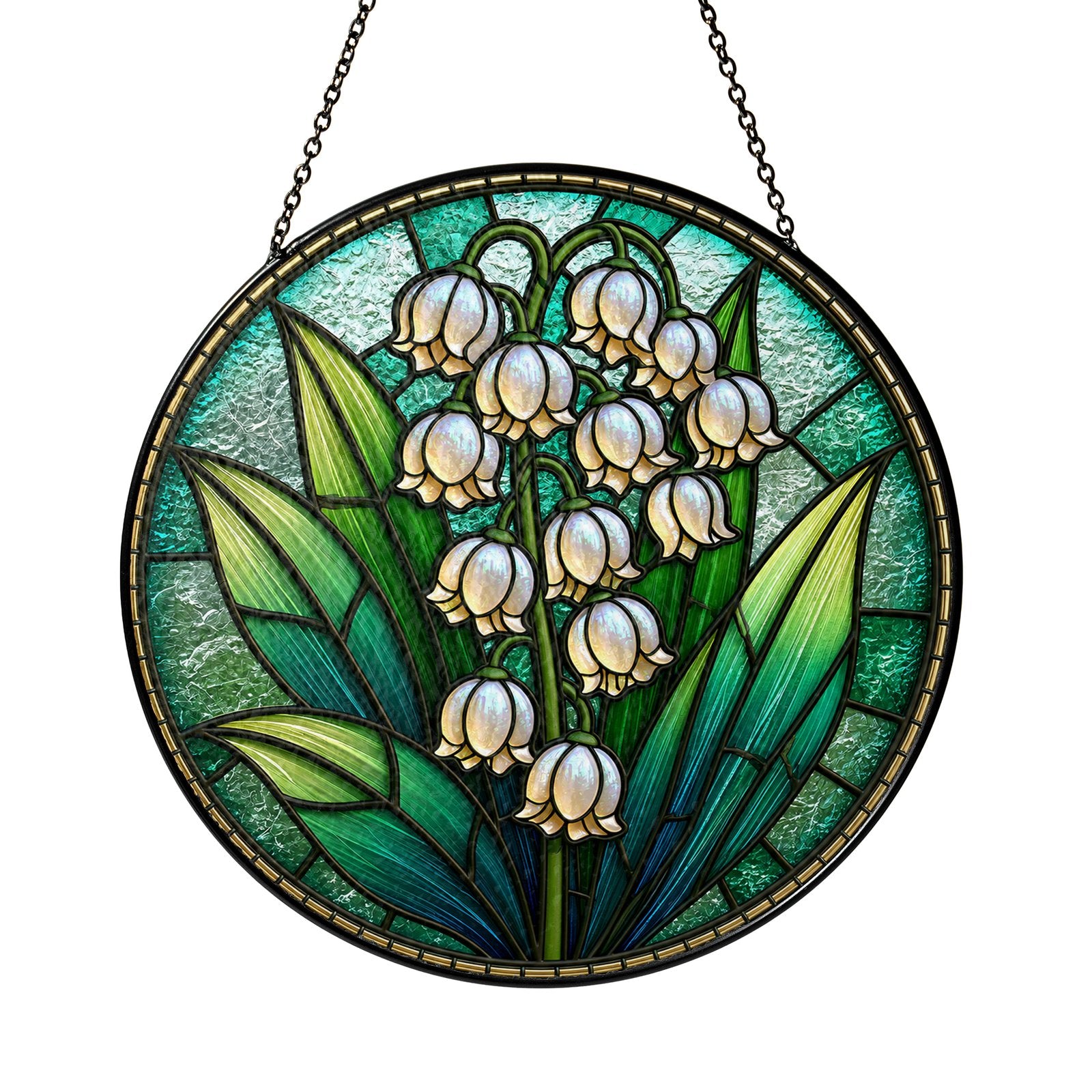 Lily of the valley suncatcher view 9