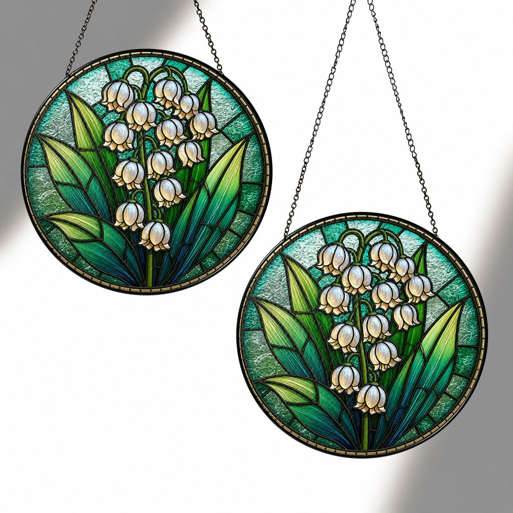 Lily of the valley suncatcher view 12