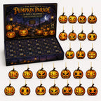 The Midnight Pumpkin Parade Advent Calendar – 24 Jack-o'-Lantern Ornaments