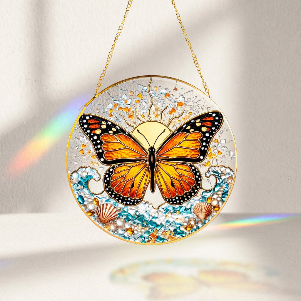 Monarch butterfly suncatcher view 10