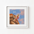 Moo. Turkey Canvas Wall Art — Funny Thanksgiving