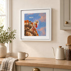 Moo. Turkey Canvas Wall Art — Funny Thanksgiving