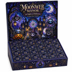Moonweb Manor Halloween Advent Calendar – 24 Stained Glass Style Ornaments