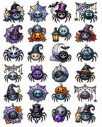 Moonweb Manor Halloween Advent Calendar – 24 Stained Glass Style Ornaments
