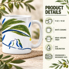 Personalized Wait Out the Rain Hummingbird Couple Mug