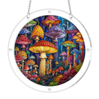 Mushroom Forest Acrylic Puzzle Suncatcher