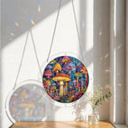 Mushroom Forest Acrylic Puzzle Suncatcher