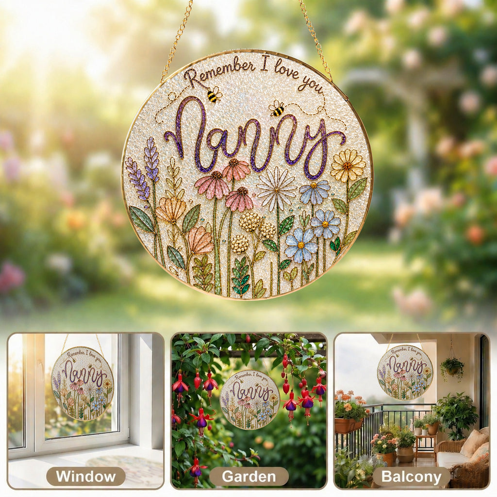 Nanny wildflower suncatcher lifestyle detail
