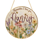 Nanny wildflower gold frame suncatcher product view