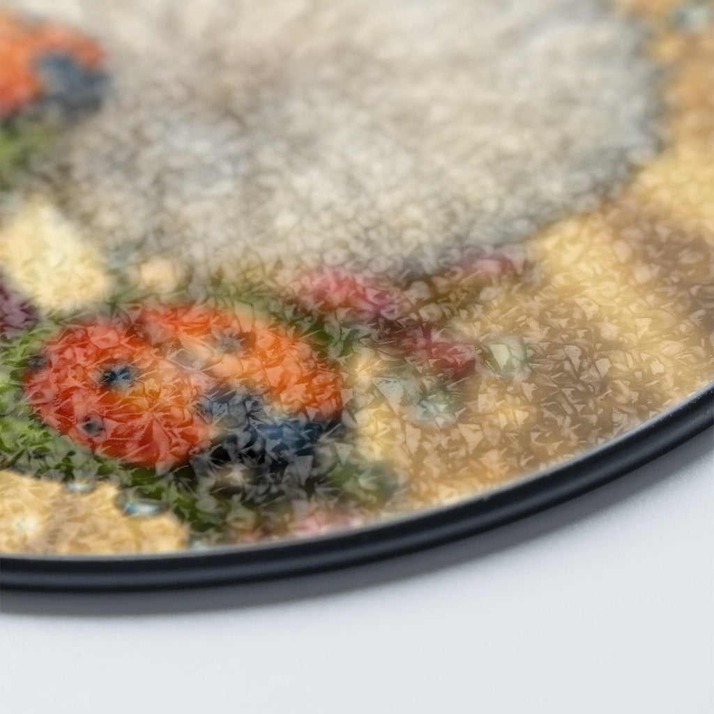 Ladybugs & Dandelion Wish Stained Glass Suncatcher