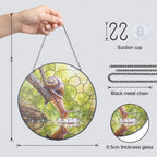Snail & Water Lily Stained Glass Suncatcher