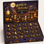 Moonlit Hollow Halloween ornament collection box with 24 numbered compartments