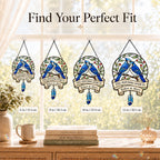 Personalized Blue Jay Memorial Holographic Acrylic Suncatcher — Still Watching Over Us